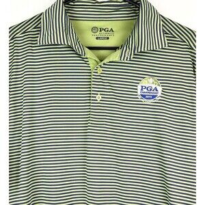 PGA Tour Championship Embroidered Performance Polo Shirt Oak Hill 2013, Sz Large